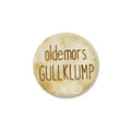 Treknapp med tekst " Oldemors gullklump" 15 mm.